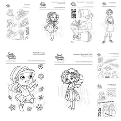 Wonders Narcissus Fairy Snowdrop Baby Winter Metal Cutting Dies Silicone Stamps Scrapbooking Stencil Photo Album Card DIY Paper