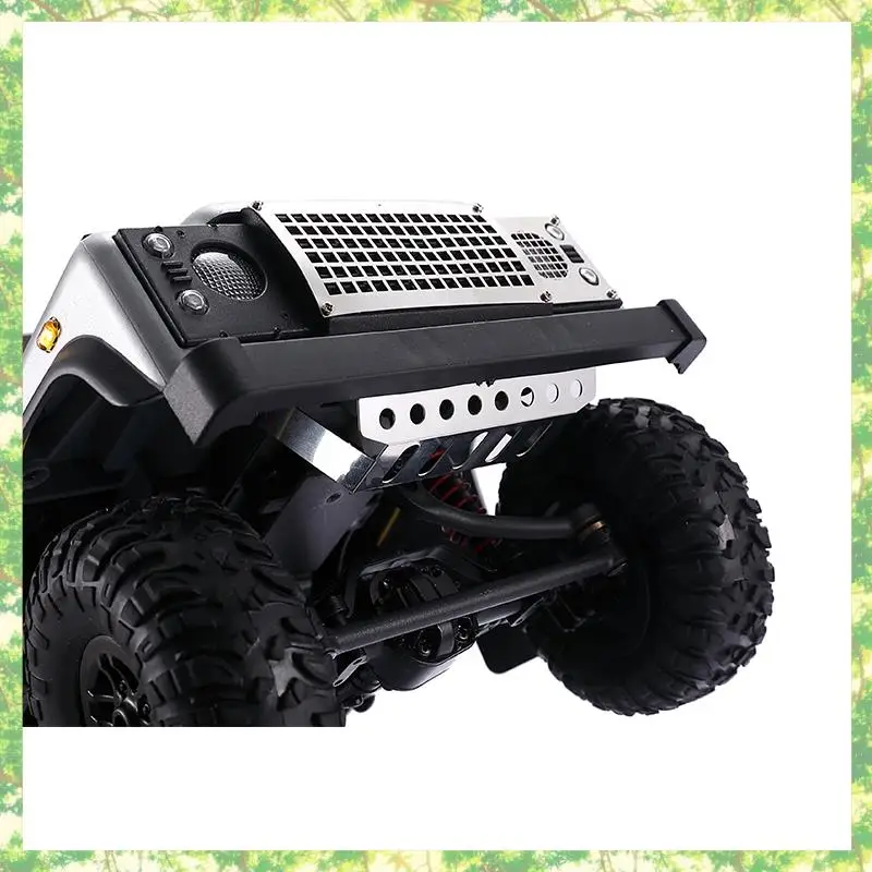 Placa protetora frontal de armadura de chassi de aço inoxidável ecológica para MN D90 D99 MN99S 1/12 RC peças de atualização de carro