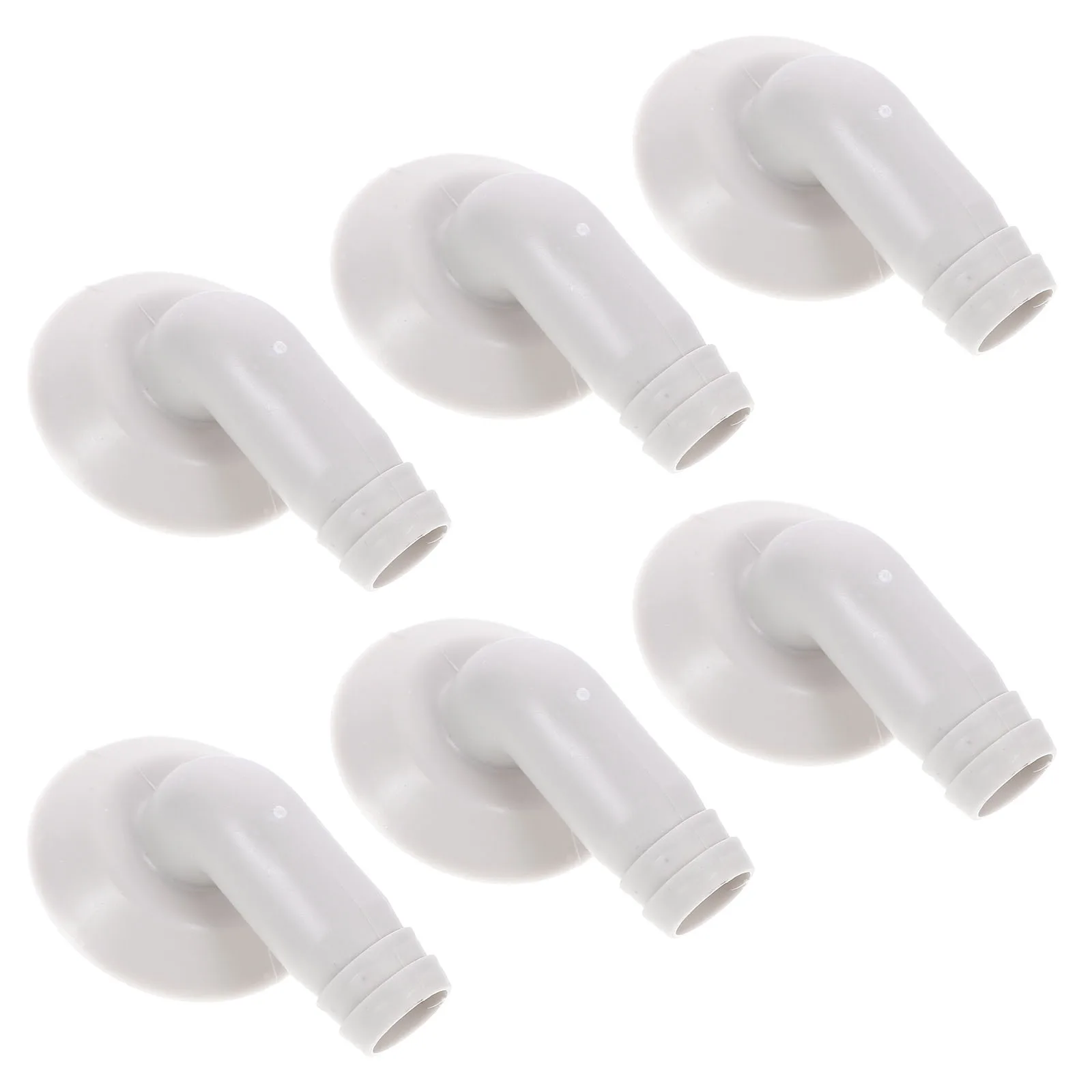 

6pcs Drain Nozzle Parts for Air Conditioner Hose Connector Elbow Fitting Window AC Unit Plastic Durable Weather Resistant Leak