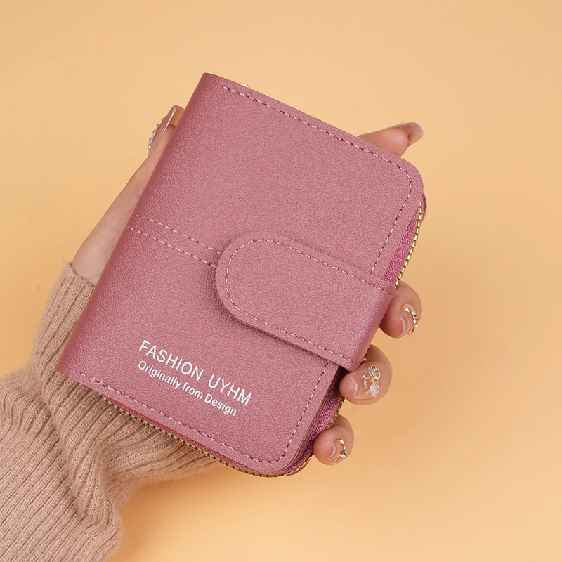 New women's short wallet, popular foreign trade item, multifunctional women's short wallet, student wallet, and coin purse