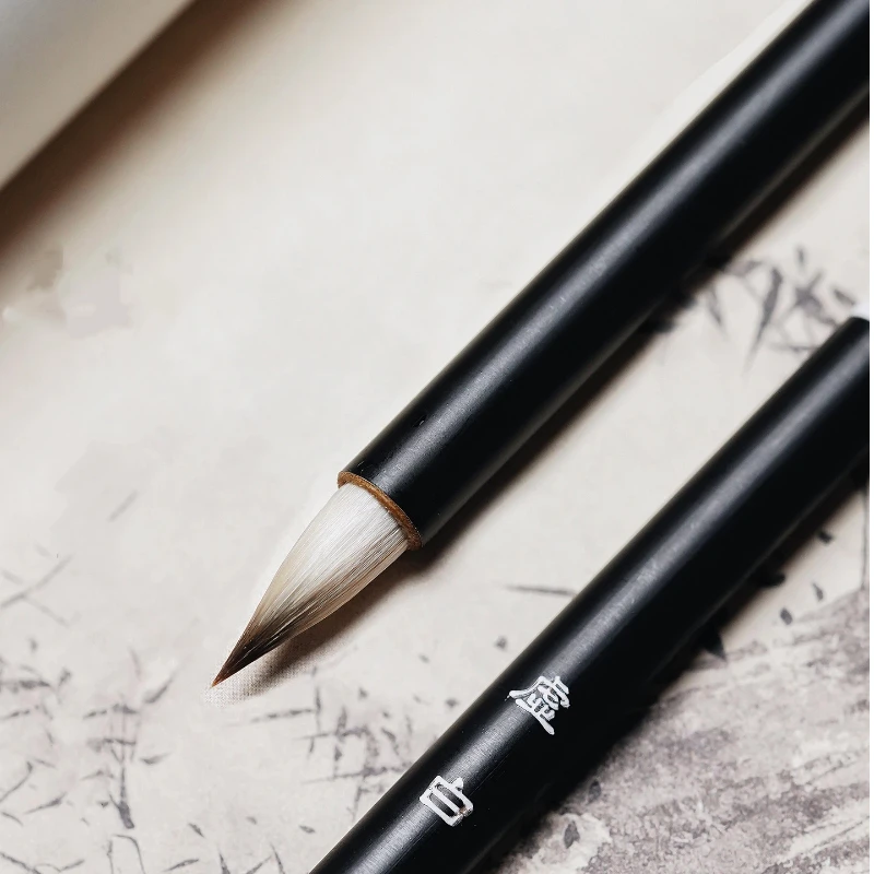 Traditional Chinese Painting Brush Beginner Ouyang Xun Small Regular Script Calligraphy Brush Copying Scriptures Practice Brush