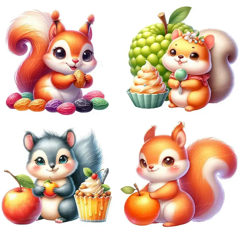 

Cute squirrel Animals Wall Sticker, Classroom Living Room Bedroom Wall, Kitchen Refrigerator Home Decoration Living Decals M863