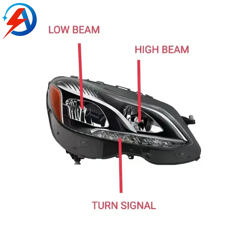 For FOR Mercedes Benz W212 E200 E250 E350 E400 Right Copilot Passenger LED US Headlight
