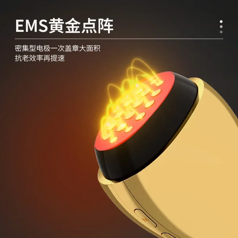 Emeka الحديد تردد الراديو بندقية الكولاجين RF الذهب نقطة مصفوفة رفع الوجه وثبات بالموجات فوق الصوتية مكافحة الشيخوخة أداة التجميل