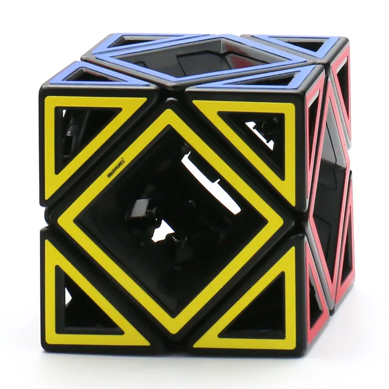 Meffert's Hollow Skewb Void Magic Cube Twisty Puzzle Black Transparent Collection Teenager Adult Intelligence Toy Brain Teaser