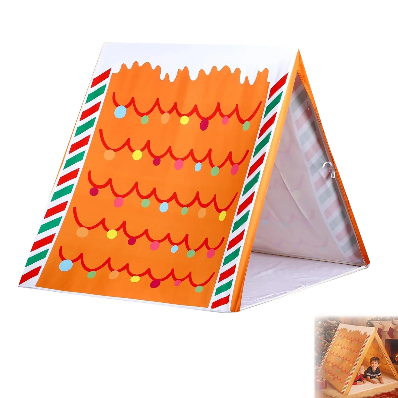2025 barraca de jogo de natal sleepover leve destacável e tendas de tamanho pequeno festa em casa quente para crianças brinquedo popular