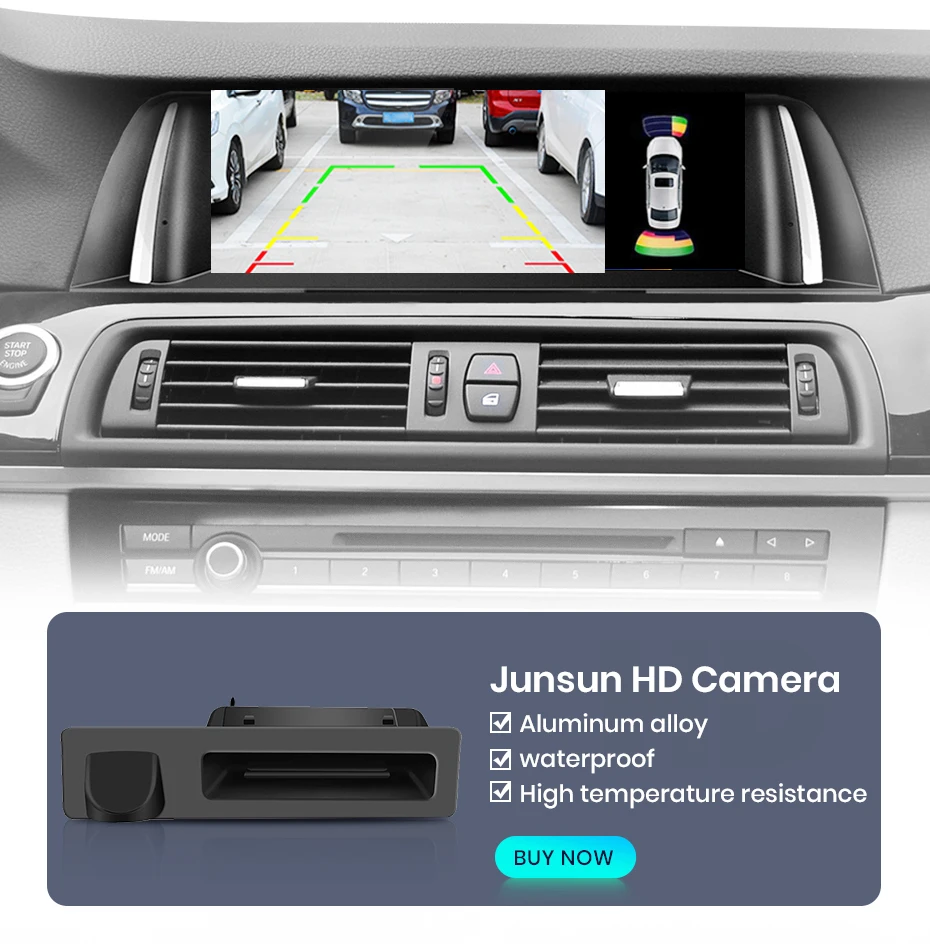 Junsun Kabelloses CarPlay und Android Auto Autoradio für BMW 5er F10 F11 2011-2017 CIC NBT Intelligentes System Stereo GPS-Navigation – Detail 20