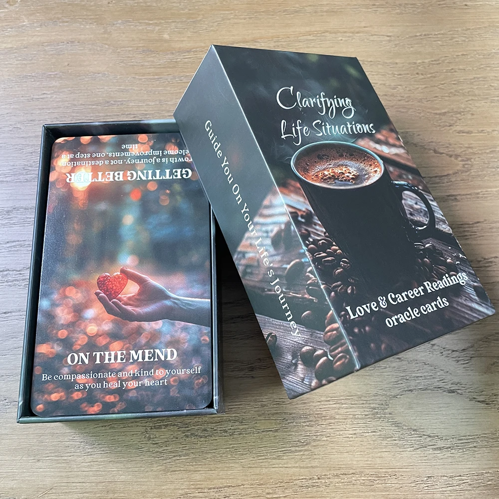 Clarifying Life Situations Love and Career Readings Oracle Cards English Tarot Deck in Box 80-cards Fortune Telling Divination