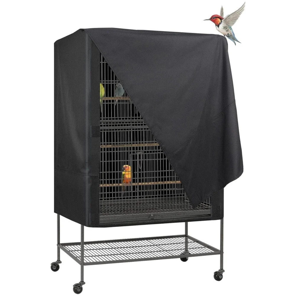 210D Oxford Cloth Bird Cage Cover Protects Against Moisture and Dust While Proper Air Circulation for Birds 210D