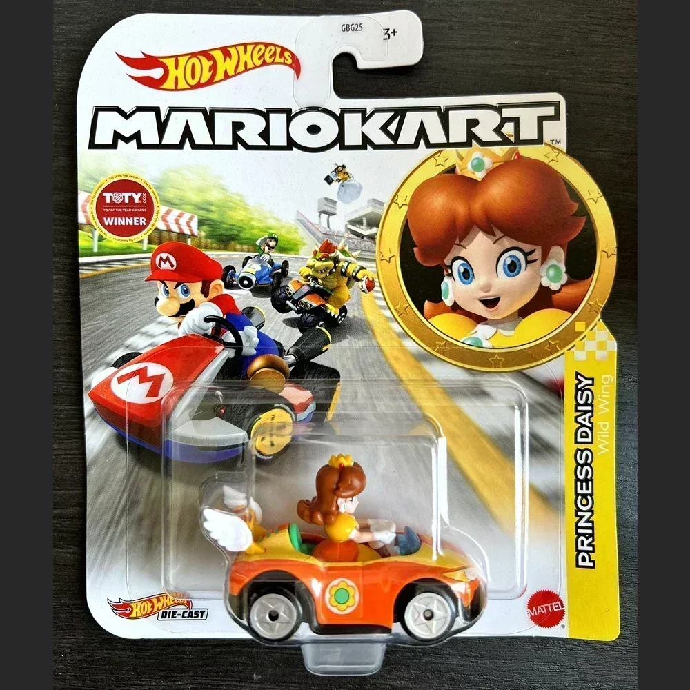 Original Hot Wheels Premium 1/64 Mario Kart Model Car Super Mario Bros Hotwheels 1:64 Hoteelws Cars Miniatures Cars Hotweheels