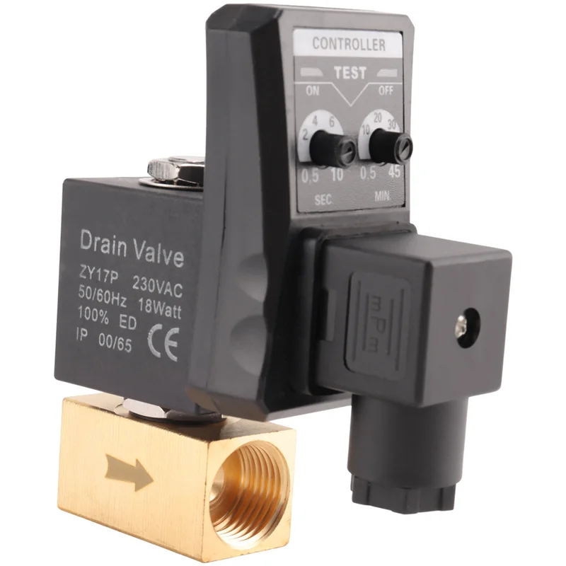 

B97A-3X G1/2 DN15 230 В автоматический резервуар для воды с таймером электронный сливной клапан с таймером для управления конденсатом воздушного компрессора