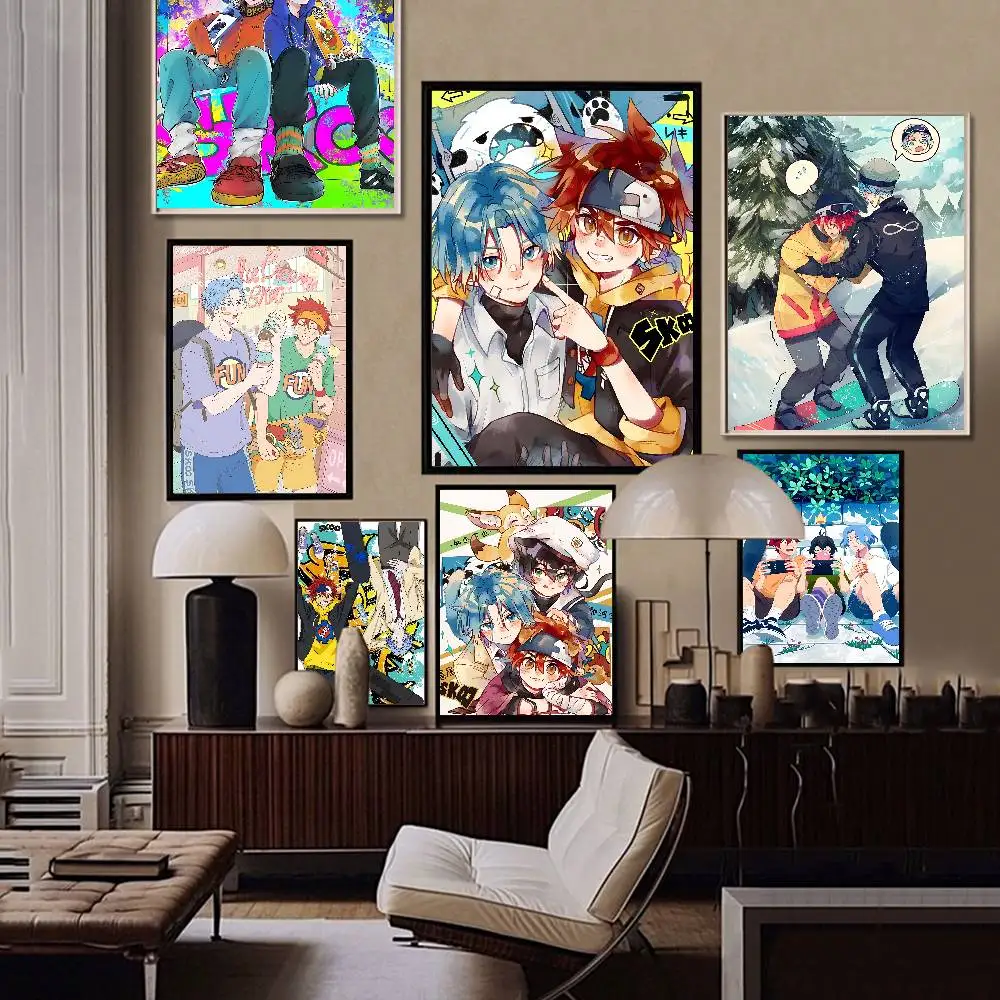 S-SK8 the Infinity Self-adhesive Art Poster Whitepaper Prints Posters Artwork Home Decor