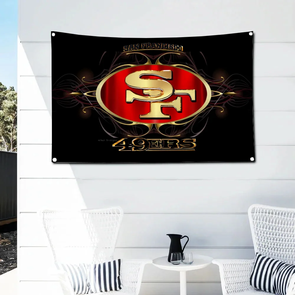 Decorative Flags and Banners San FranciscoS 49erS Garage Flag Fallout Beer for You Skateboard Outdoor Decorations Turkey Em Home