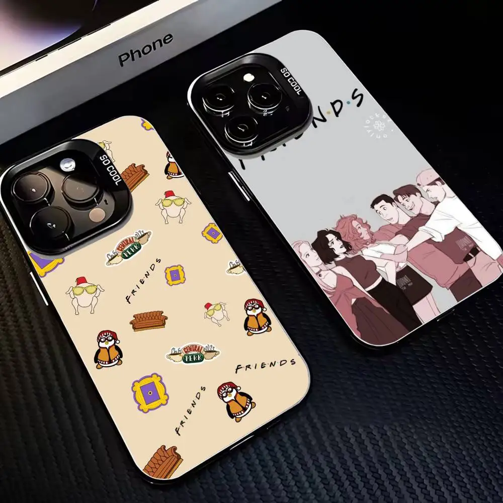 

Design Elements The Friends TV Show Phone Case For iPhone 16,15,14,13,12,11,Mini,Pro,MAX Black Matte Shockproof Cover