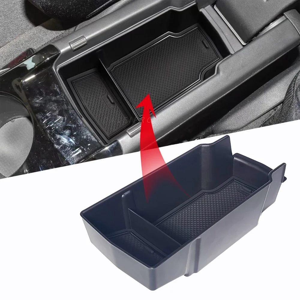 For Peugeot E208 2008 GT E2008 e-2008 Car Armrest Storage Box Center Console Organize Tray Central Tidying Interior Accessories