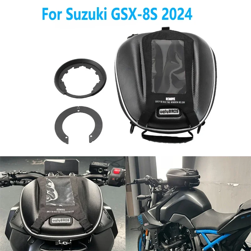 

Motorcycle Quick Release Tank Bags For Suzuki GSX-8S 2024 Luggage Storage Bag Carrier Cargo Boxes Navigation Bag