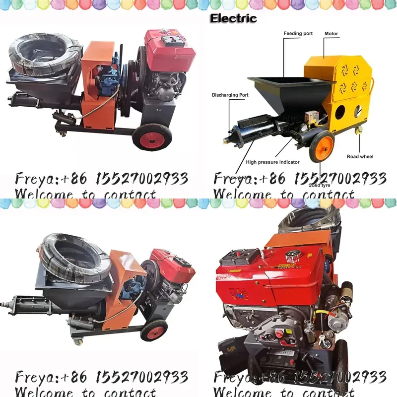 Electric Hand Small Mortar Pump Ceiling Concrete Sprayer Machine 220V Mortar Spray Pakistan