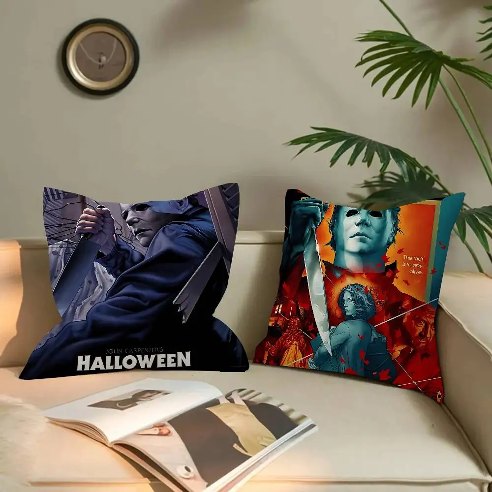 Horror Movies H-Halloween Michael Myers Pillow Cushion Cover Pillowcase Living Room Sofa Home Decor Customized
