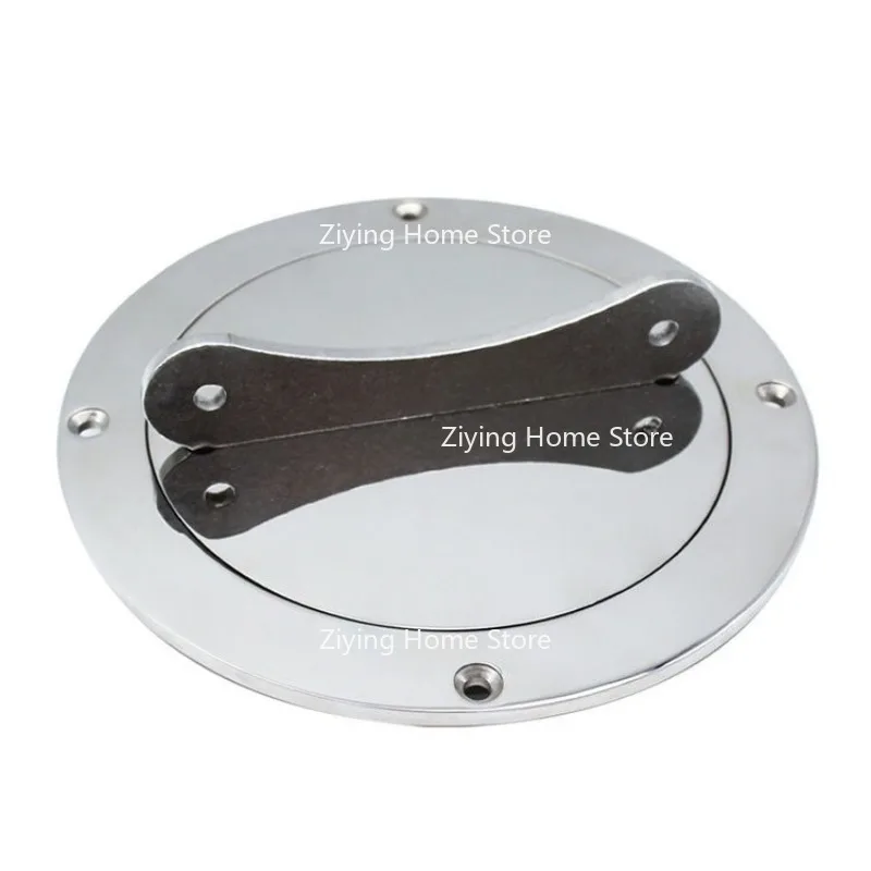 Suitable for 316 Stainless Steel Yacht Deck Large Round Disc Hatch Cover Hand Grip Hole