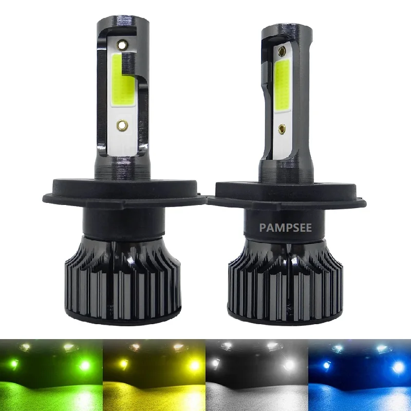 72W 16000LM Car Headlight H7 H4 H1 LED H8 H9 H11 12000K 6000K 6500K lemon green Auto fog Light H3 9005 HB3 9006 HB4 LED Bulb F2C