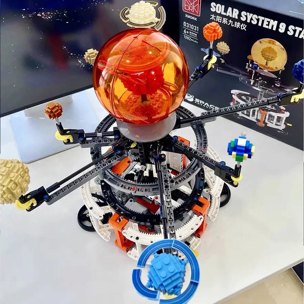 Ideas Series Rotating Solar System 9 Star Globe Model Building