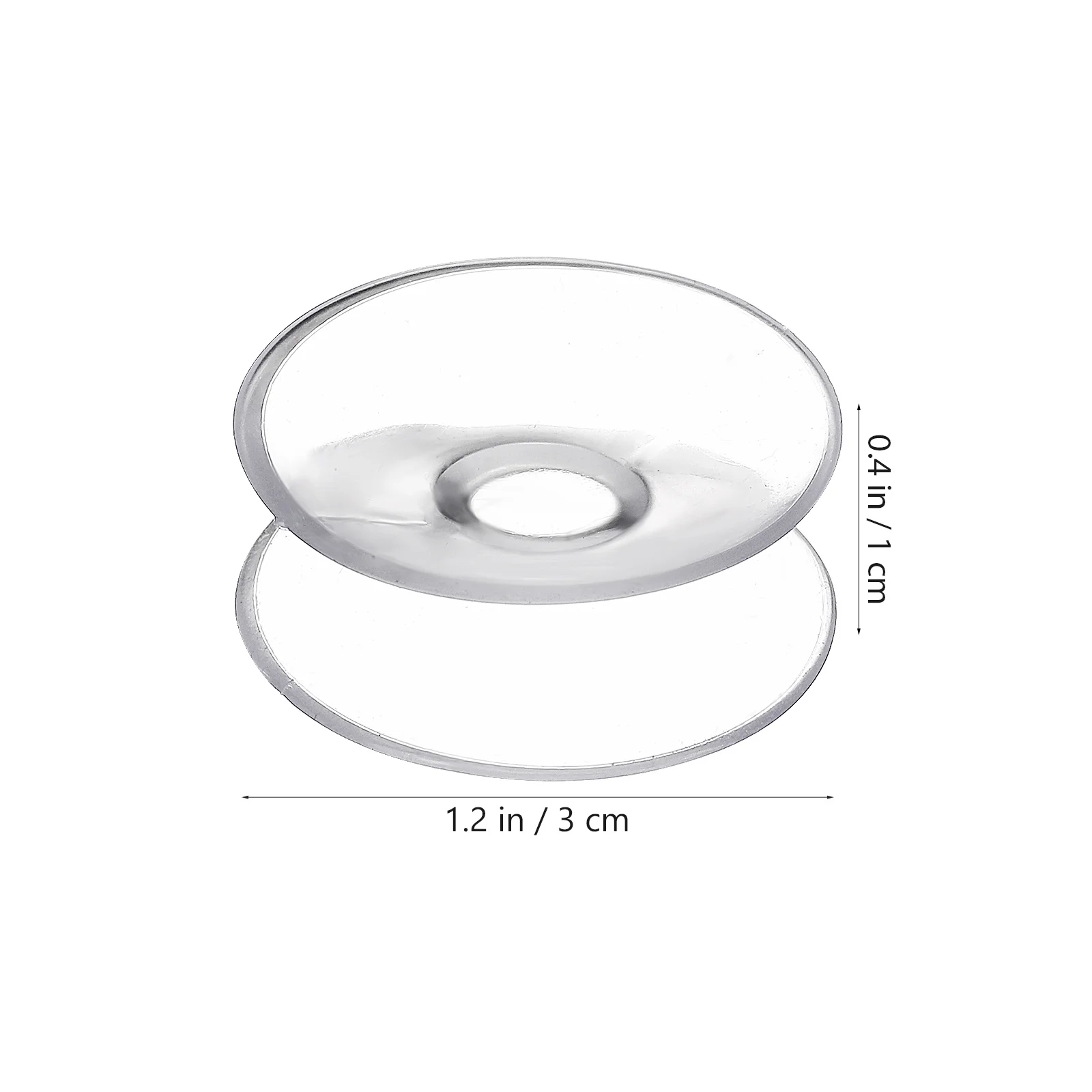 10 قطعة 30 مللي متر منصات شفط مزدوجة الوجهين الثقيلة واضح بولي كلوريد الفينيل أكواب مصاصة للزجاج مرآة النقل جدار معلق المشاريع المزدوجة