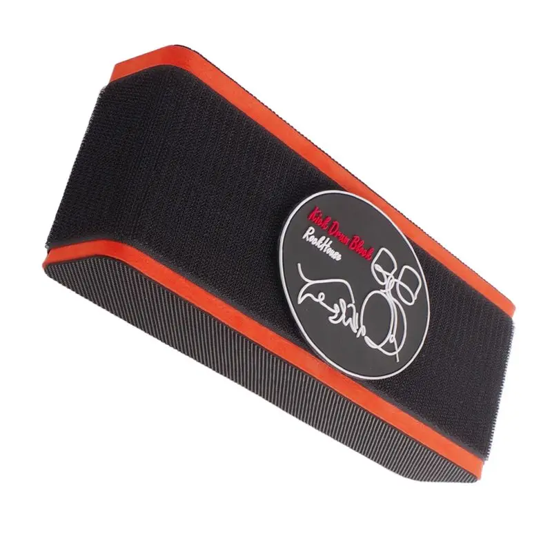 NALFI-Replacement Bass Drum Block Non Slip Sponge Fixing Block Hoop Guard Black+Orange