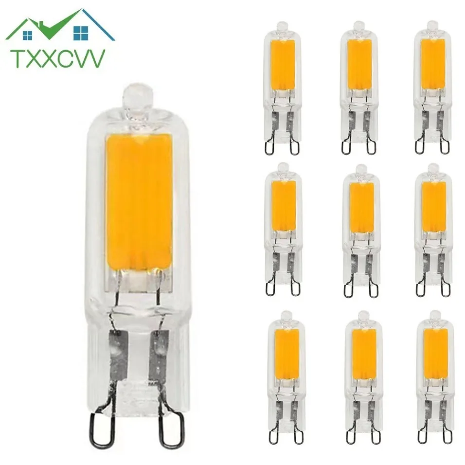 

Super Bright G9 LED Light Bulb 7W 9W 12W15W AC 220V/110V Glass Lamp Constant Power Light LED Lighting G9 COB Bulbs wholesale