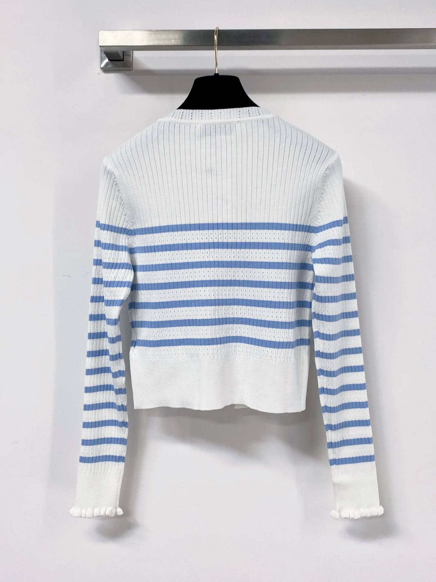 2026 New Design - Striped Long-Sleeved T-Shirt, Wool Knitted Jacket