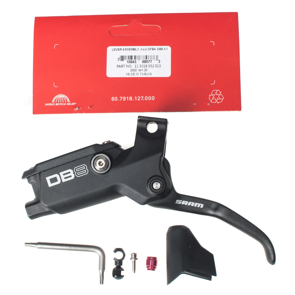 SRAM DISC BRAKE LEVER ASSEMBLY - ALUMINUM LEVER  DIFFUSION BLACK ANO - MINERAL FLUID BRAKE - DB8 (A1)   11.5018.052.013