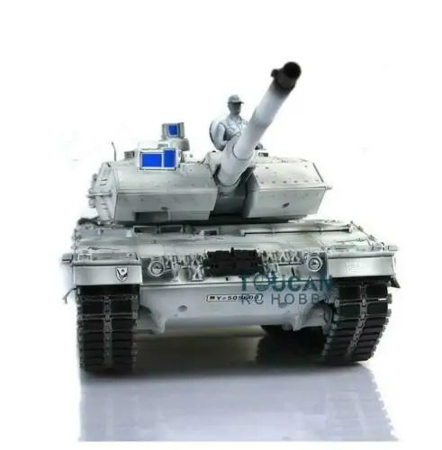 1/16 HENG długie 7.0 Leopard2A6 zbiornik RC 3889 metalowe gąsienice z gumami zdalnie sterowanym samochodowym zabawkami dla chłopców TH17629-SMT4