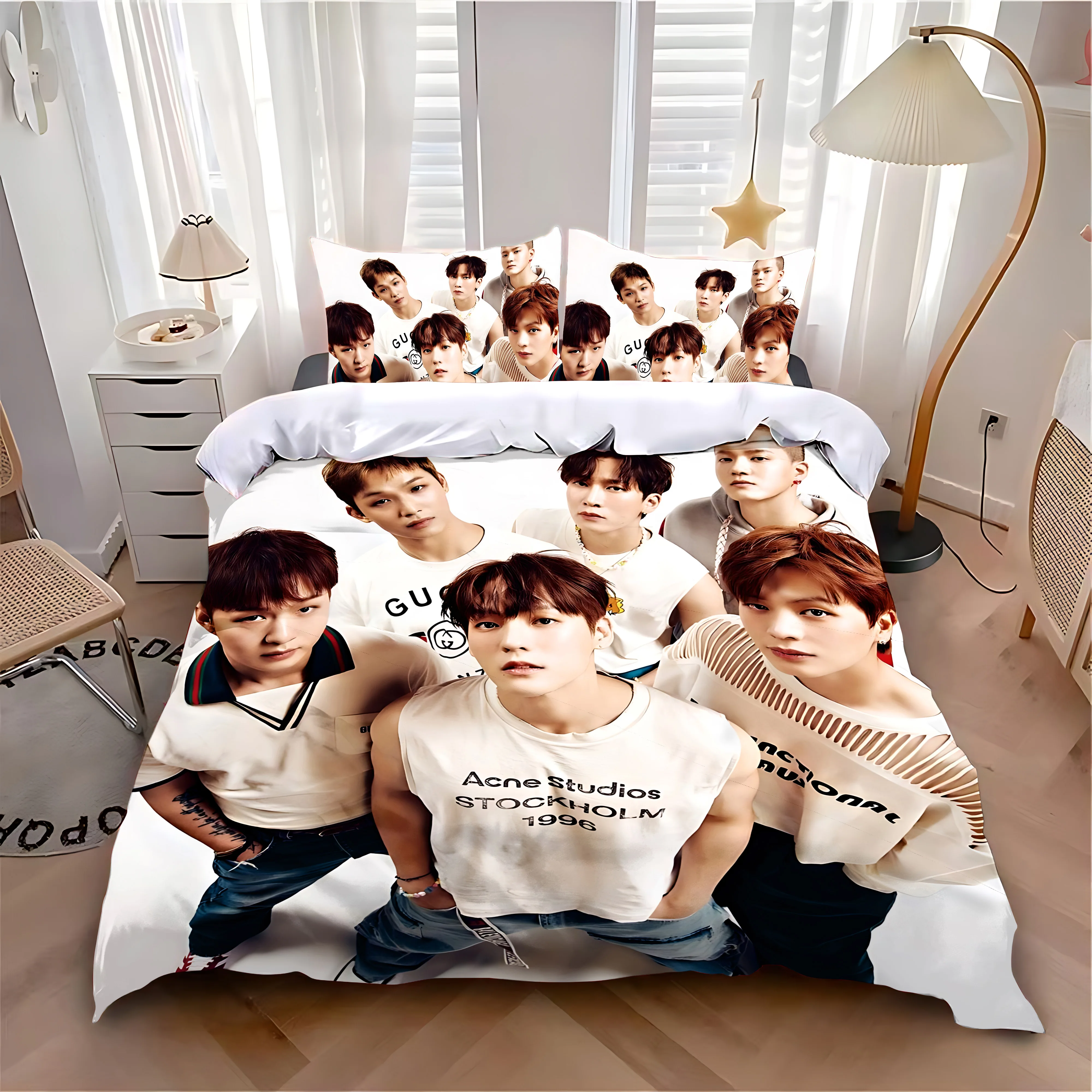 Duvet Cover Pillowcase Bedding Set Hot K-pop B-BTOBS Adult Boy Girl Bedroom Decoration Children Single Double Large Size