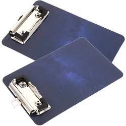 2 Pcs Office Writing Board Paper Folders Star Pad Cardboard Contract Data Splint Point Menu Clip 2pcs Heavy Portable