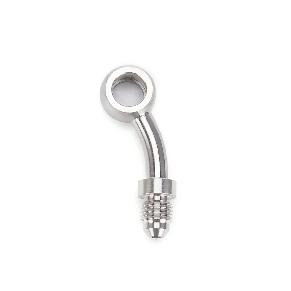 AN3 Size Stainless Steel Fishtail Fitting For Motorcycle Brake Systems Fuel Lines And Clutch Lines 5.4cm Length