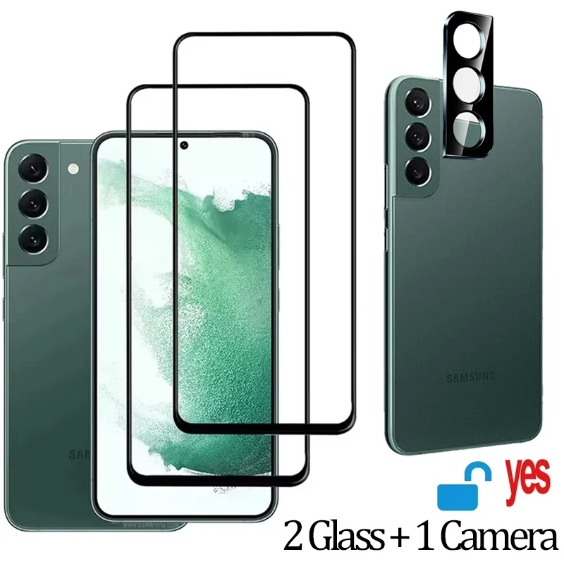 S26 S25 S24 s23 s22 Tempered glass For Samsung S25 Screen Protector Galaxy S26 Fingerprint Unlock Glass Samsung Galaxy S23 S21