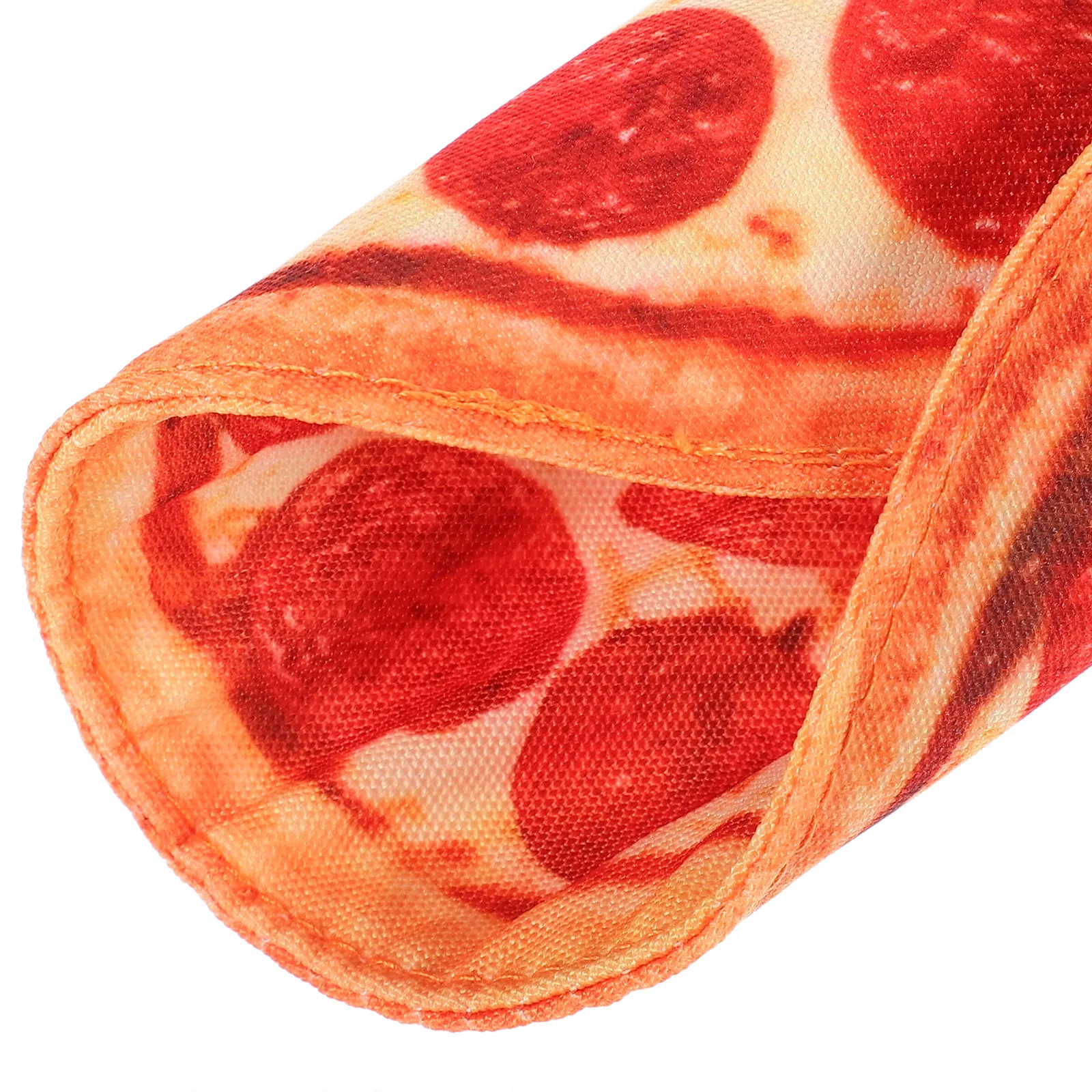 

Pizza Pencil Case Canvas Roll Pen Bag Lightweight Stationery Storage Daily Pouch School Supplies Lovely Holder Kids Use