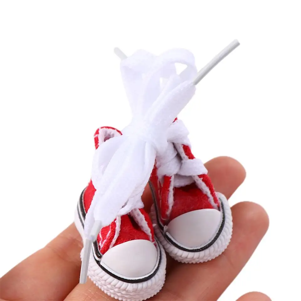 Acheter Chaussures de poupée 5cm, accessoires en toile, jouets d'été à la mode, Mini baskets, bottes en Denim