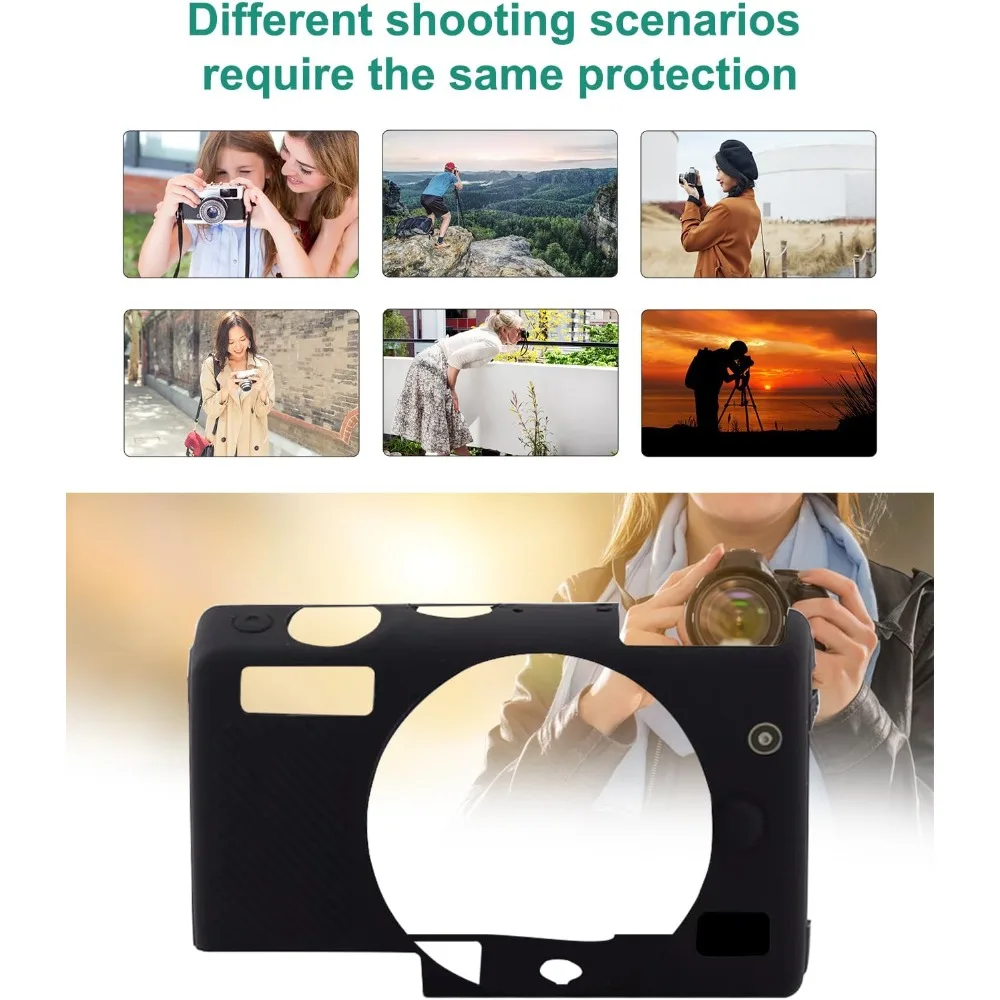 

Silicone Case Skin Cover For Canon EOS M100 Soft rubber camera bag Silicone m100 Soft Rubber Sleeve + Hot Shoe Cover