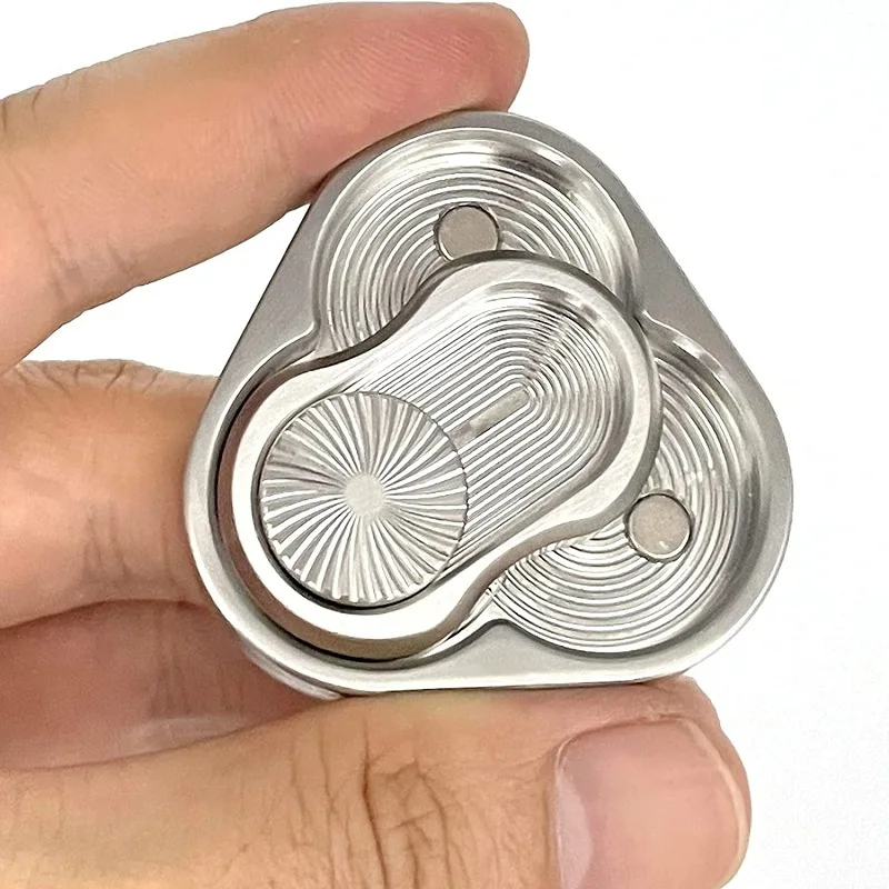 Triangle Rotation Fidget Slider EDC Adult Metal Toys ADHD Autism Sensory Anxiety Stress Relief Toys Fun Office Desk Toys Gifts