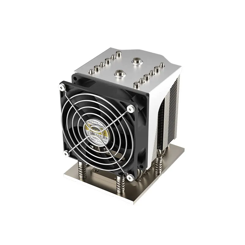 COOLSERVER SP5‑S22/S42/M97/M98/M99 4U Server Workstation Cooler Dual Ball Bearing PWM Fan AMD EPYC SP5 CPU Cooling Heatsink