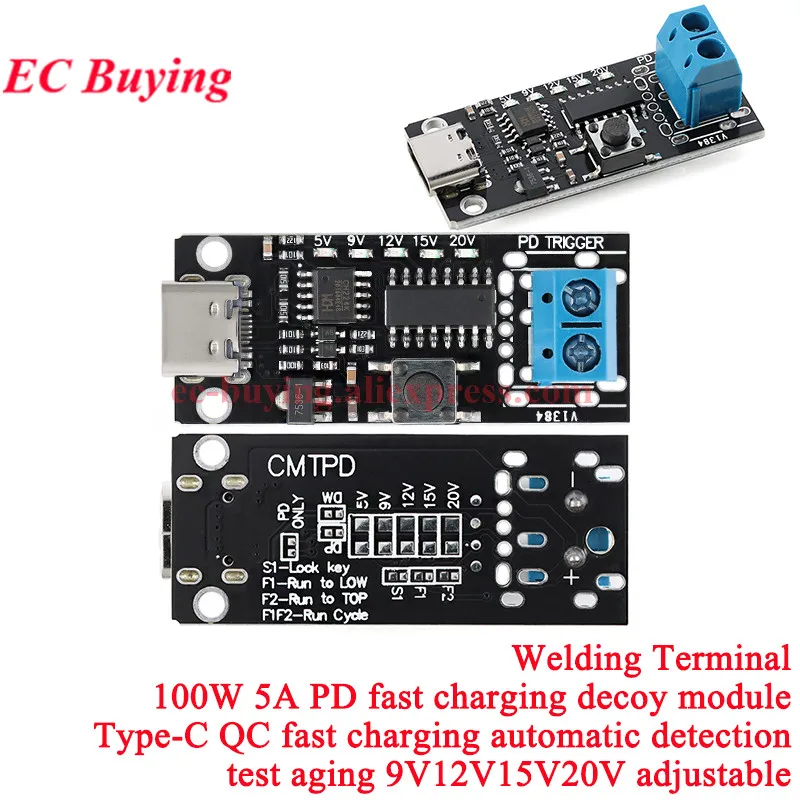 ZY12PDN USB-C PD2.0 PD3.0 to DC Fast Charge Module