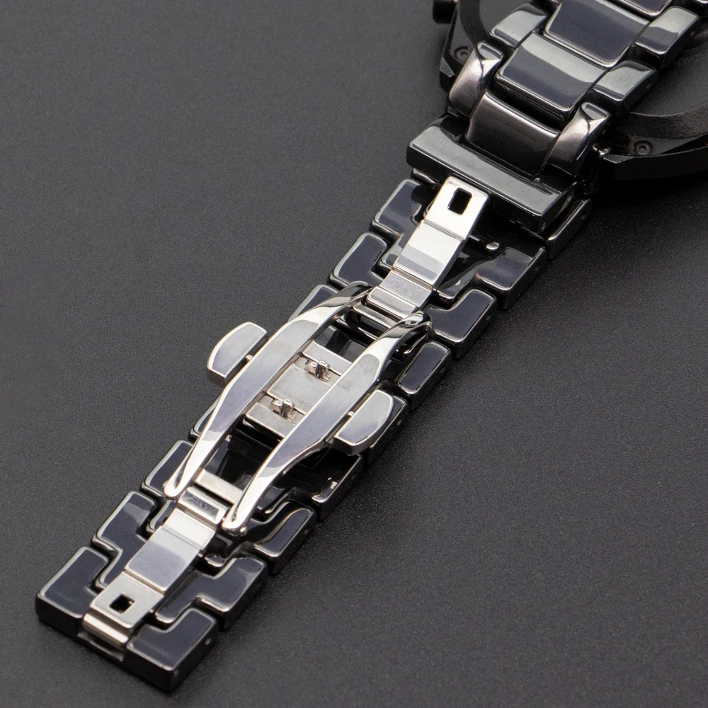 20mm 22mm Steel Ceramic strap For Huawei Watch GT GT2 3 46MM Smart WatchBand Samsung Galaxy 3 4 5 Men women Wristband Bracelet