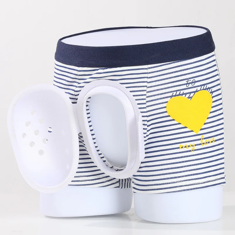 Man Boy Breathable Penis Protect Underwear Circumcision Phimosis Boxers Nursing Child Operation Comfort Wear Cotton Boxer Shorts