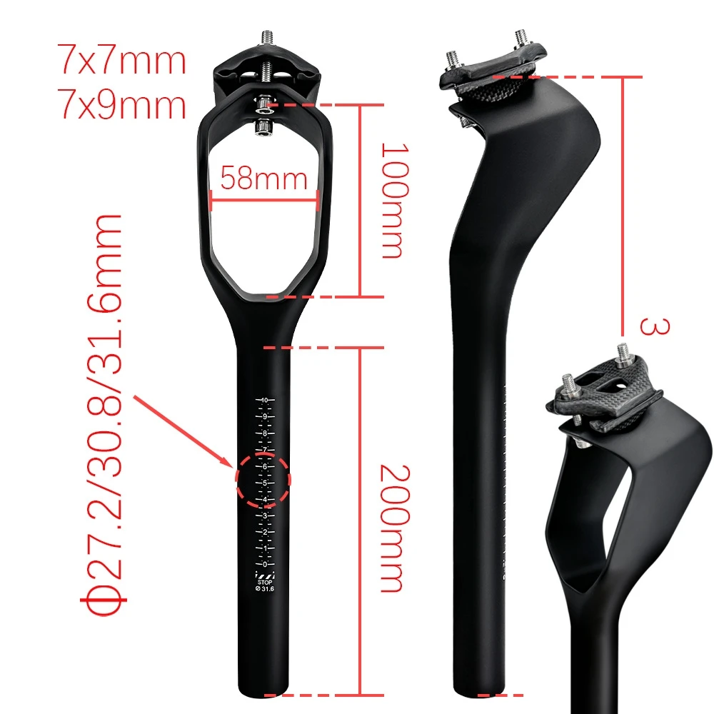 2026-new-ultralight-carbon-fiber-bike-seatpost-for-mtb-fixed-gear-track-mountain-road-bike-frame-compatible-with-7x7-7x9-saddle