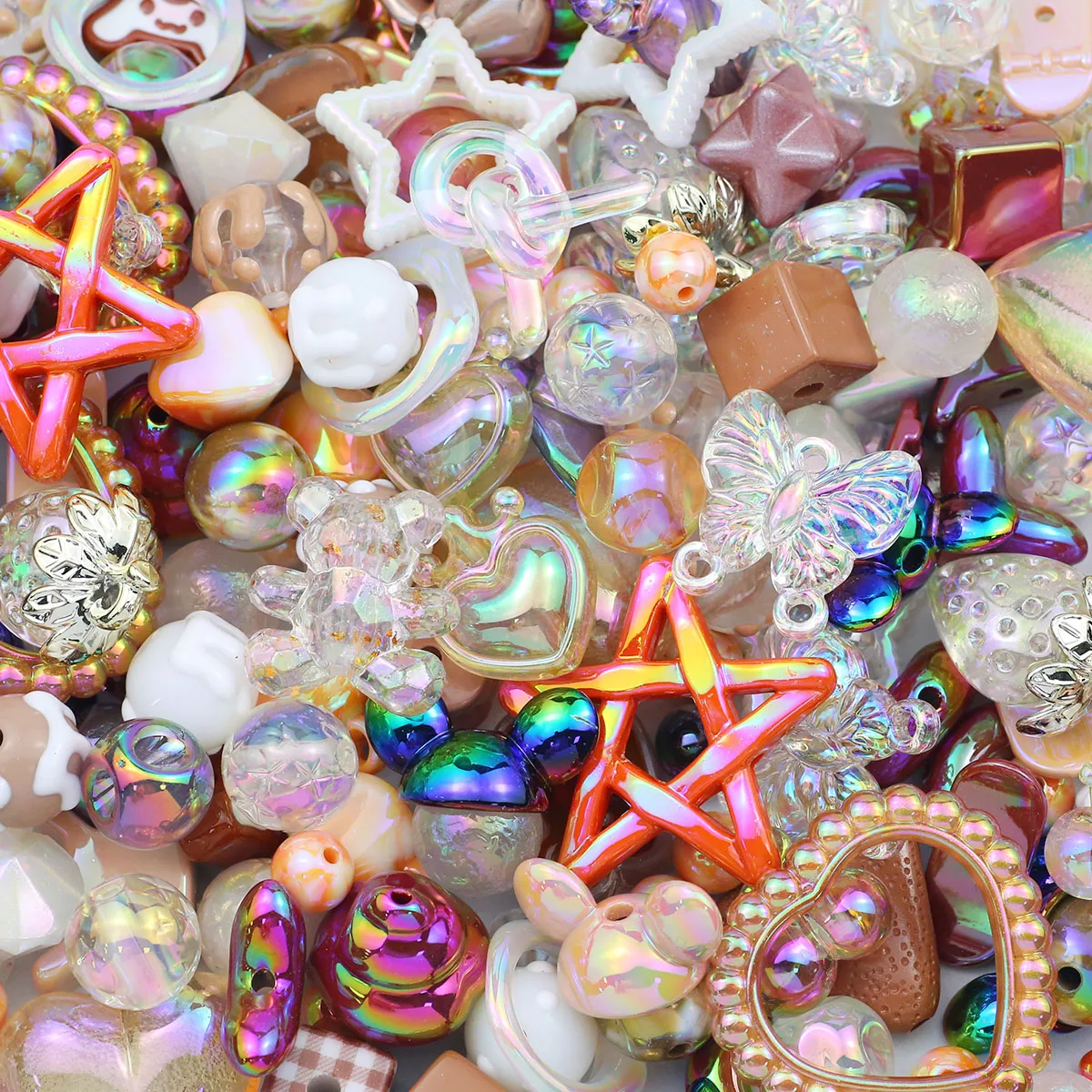Lila 60g Acryl Bunte Gemischte Stil Lose Perlen Für Schmuck Machen Armbänder Telefon Ketten Anhänger Liefert Erkenntnisse