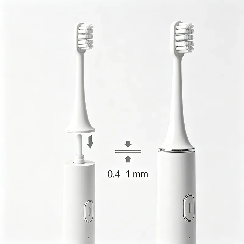 8PCS Sonic Electric Toothbrush Replacement Brush Heads Soft Bristle Compatible with XIAOMI MIJIA T300/500 Vacuum Compatible Nozz