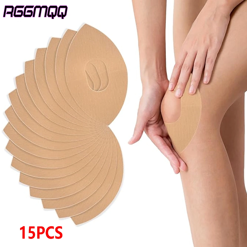 

RGGMQQ 15 Pcs Kinesiology Tape,Precut Athletic Tape for Knee Pain Relief & Support,Waterproof Elastic Sports Tape for Men Women