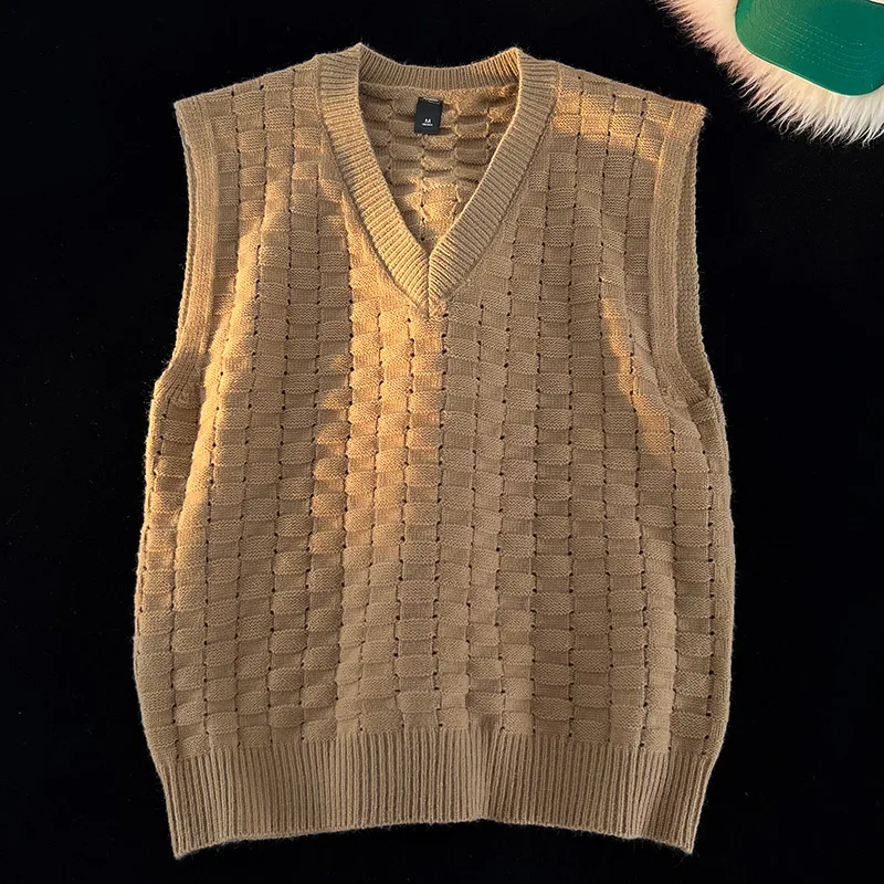 

Windproof Bottoming Shirt Basic Tops Casual Vest Men Fashion V-neck Sleeveless Lightweight Waistcoat Loose Coat Jacket Outerwear