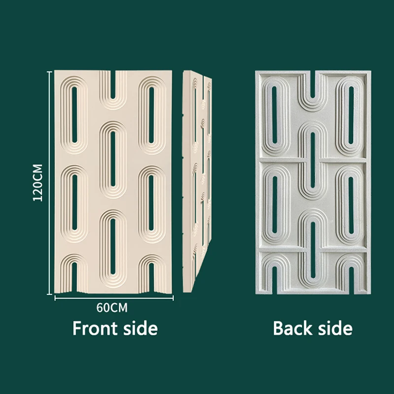 5 Pieces PU Panel Triumphal Arch Structure Square Cube Single Side Panels Inerior Wall Decoration Usage Board Stone Imitation