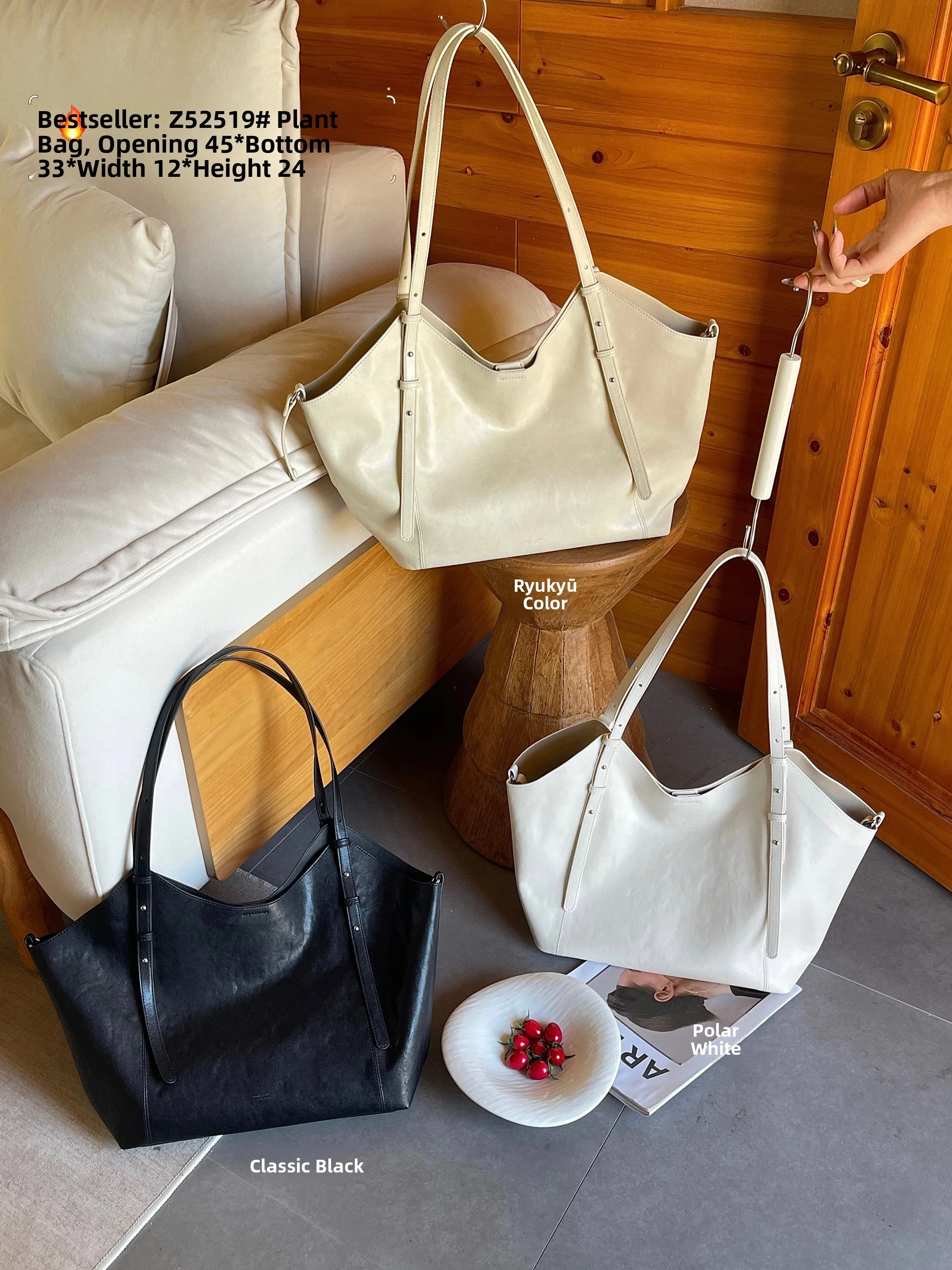fashionable-trendy-handbag-simple-shoulder-crossbody-bag-stylish-women's-bag-british-style-pure-color-zipper-closure-handbag